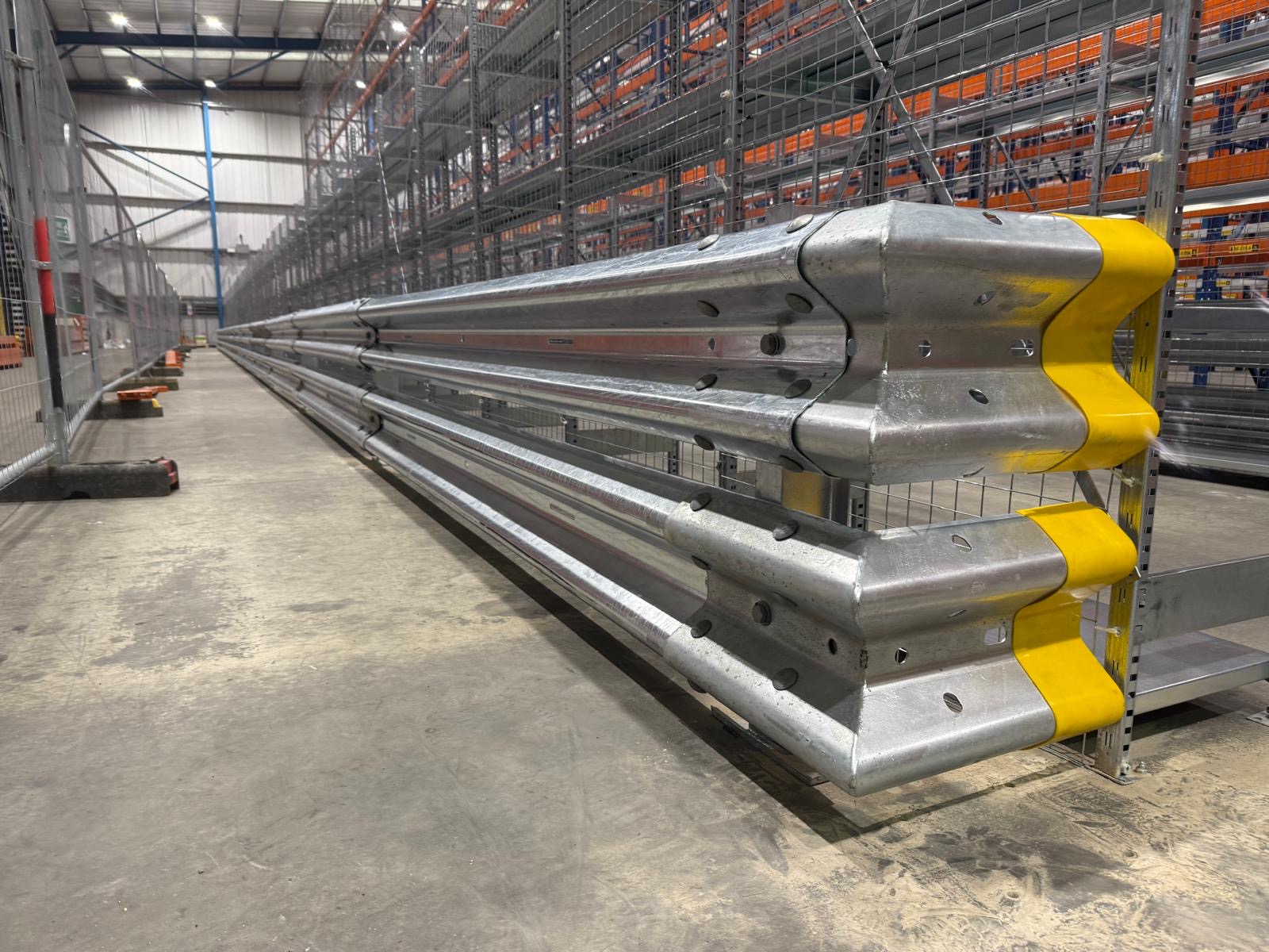 Colemans Steel fabrication — warehouse crash barriers manufactured and installed